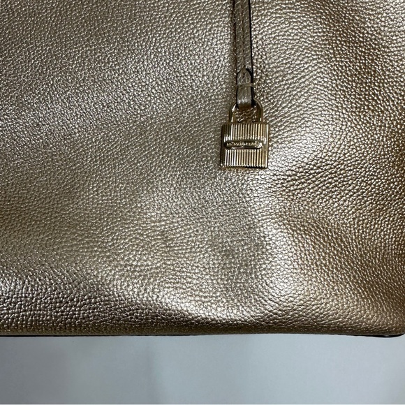 Michael Kors Gold Mercer Chain Link Tote Bag - Picture 9 of 11
